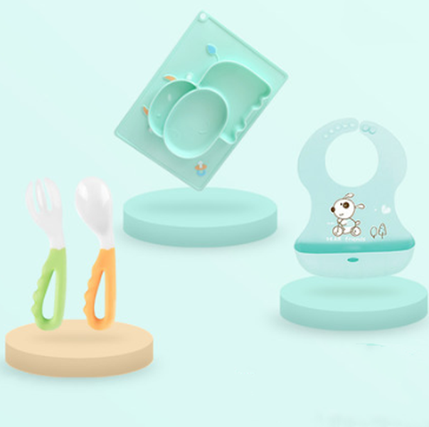 Baby Silicone Suction Cup Dishes Cartoon Learning Bowl - Minihomy