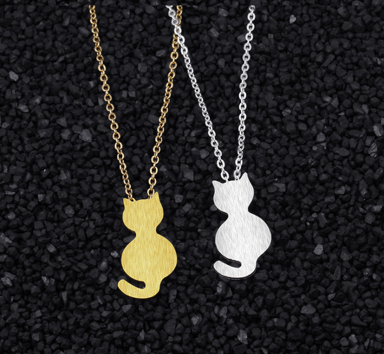 Plating alloy women's necklace trend pet cat necklace - Minihomy