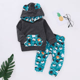 Newborn Infant Kid Baby Boy Cotton Cartoon Clothes Sets