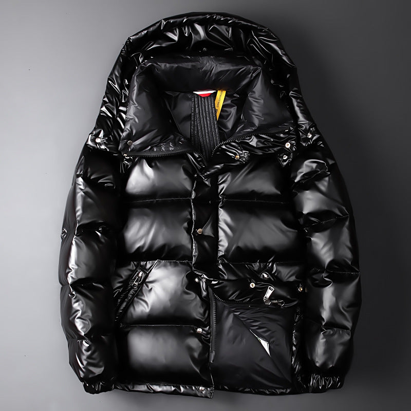 Glossy Down Jacket For Young Men And Women Couples - Minihomy