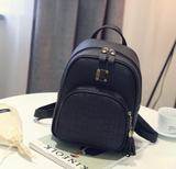 Mini Leather Backpack Female Solid Color Bookbag Mochila Gift Backbag Backpack Schoolbag For Girls