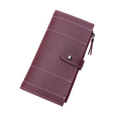 Long candy color ladies wallet