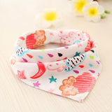 Baby Bibs Waterproof Triangle Cotton Cartoon Child Baberos Bandana Bibs