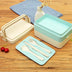 Wheat Straw Rectangular Multilayer Bento Box