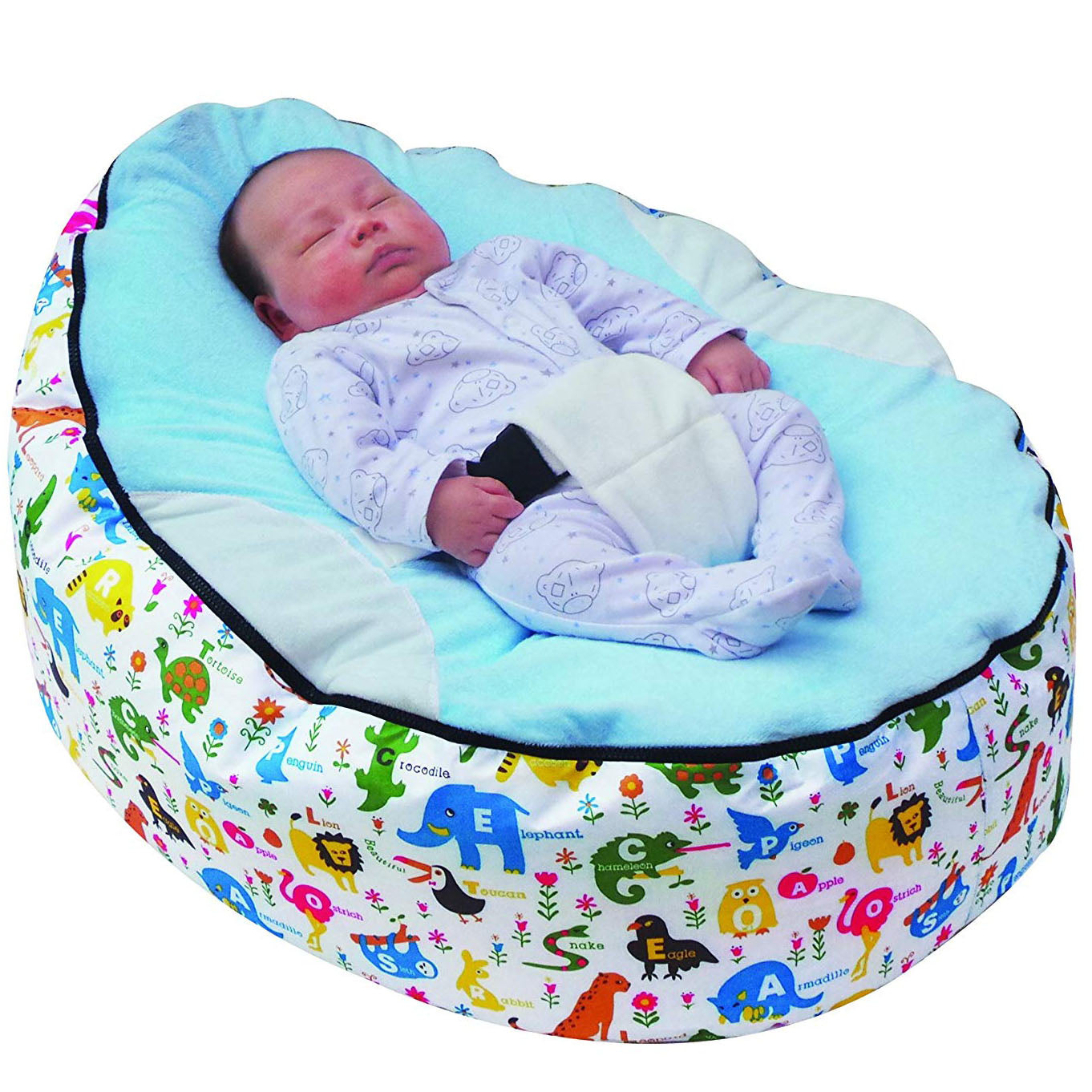 Soft Baby Chair Infant Bean Bag Bed cover without filler Pouf for Feeding Baby