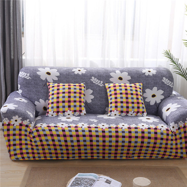 Sofa Cover Cute Cats Pattern Sectional Couch Cover All-inclusive Couch Cover Furniture Protector