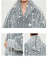 Glow In The Dark Stars Hoodie Blanket Oversized Sweatshirt Hooded Blankets - Minihomy