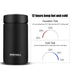 ONE IS ALL Men Gift Bottles 400ml Insulated Cup 304 Stainless Steel Mug Water Bottle Vacuum Flask Coffee Wine Mug - Minihomy