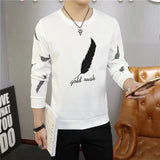 Feather sweater youth casual loose long sleeves - Minihomy