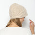 Hand-knitted cashmere warm hat with brim - Minihomy