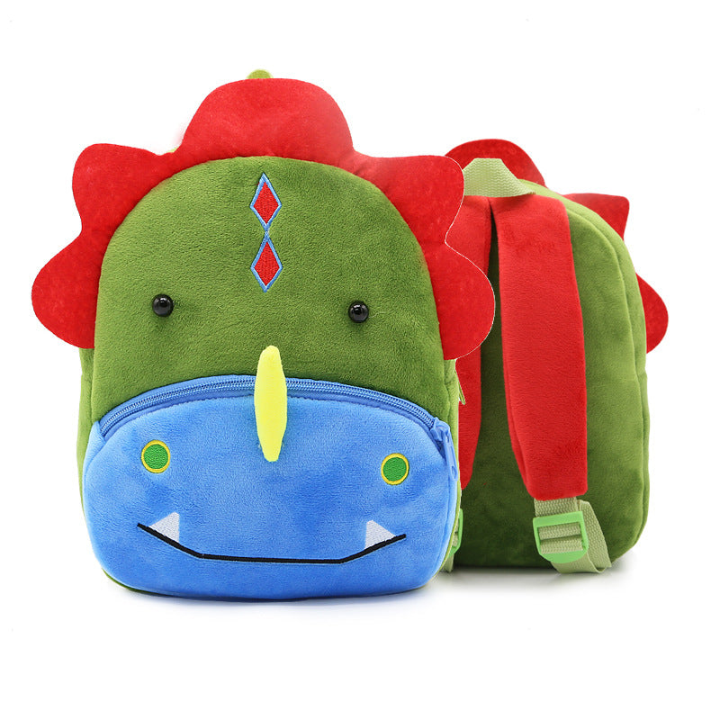 Cute Plush Backpacks Kindergarten Cartoon School Bags Children Animal Toys Bag - Minihomy