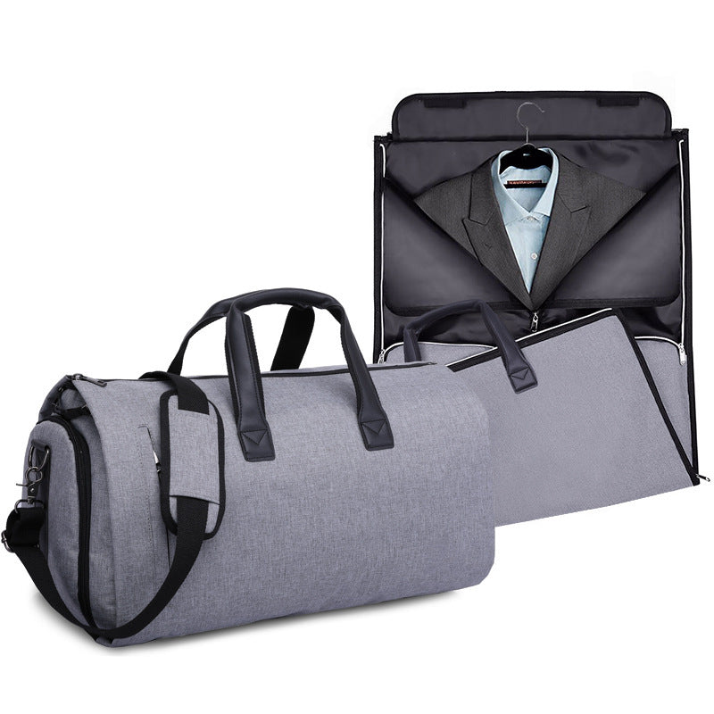 Large capacity travel bag portable cylinder folding suit bag