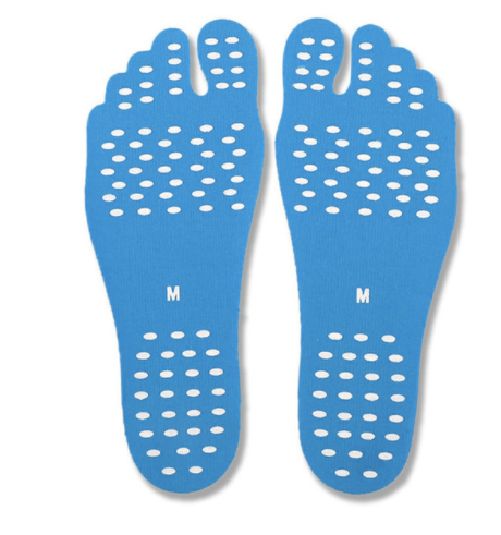 Beach Shoe Invisible Sticker Adhesive Beach Insoles Beach Pads SolesElastic Flexible Pool Barefoot Anti-slip Pads Men Women - Minihomy