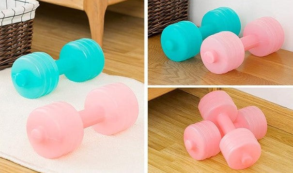 Water imported plastic irrigation water injection Japanese ladies fitness body dumbbells