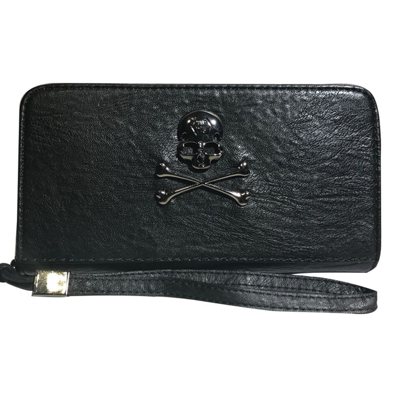 Women's skull soft wallet