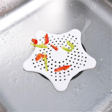 Five-pointed Star Kitchen Sink Anti-clogging Silicone Floor Drain - Minihomy