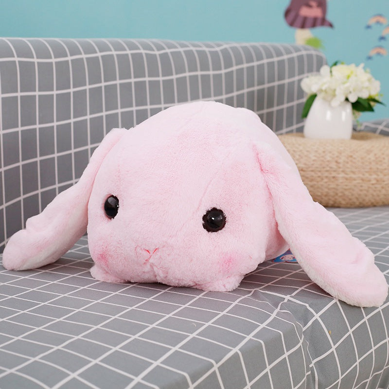 Lop rabbit pillow cartoon plush head rabbit