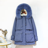 Winter Down Women Large Jacket  Warm Parka Outerwear