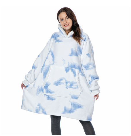 Mink Fleece Warm Loose Blanket Sweater