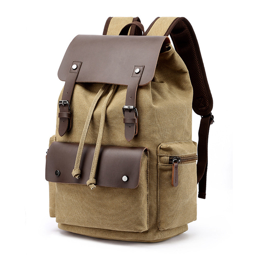 Men's Canvas Casual Backpack Laptop Bag