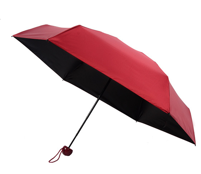 Creative 5 fold black plastic umbrella - Minihomy