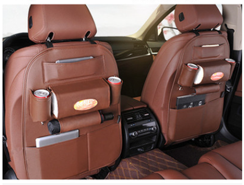 HQ Leather Car Seat Organizers - Minihomy