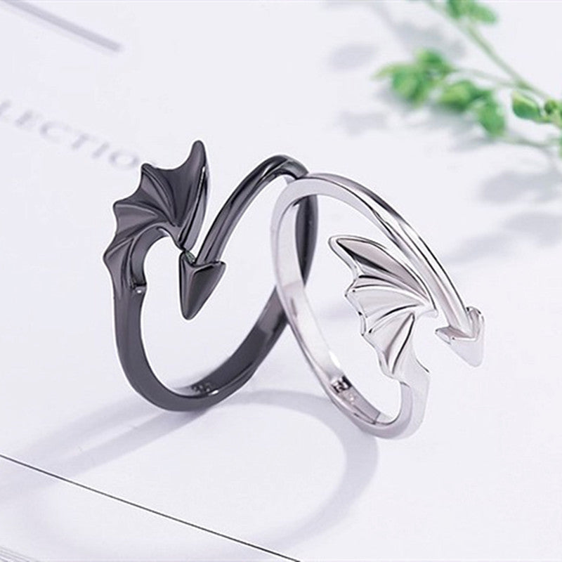 Angel Demon Wing Couple Ring