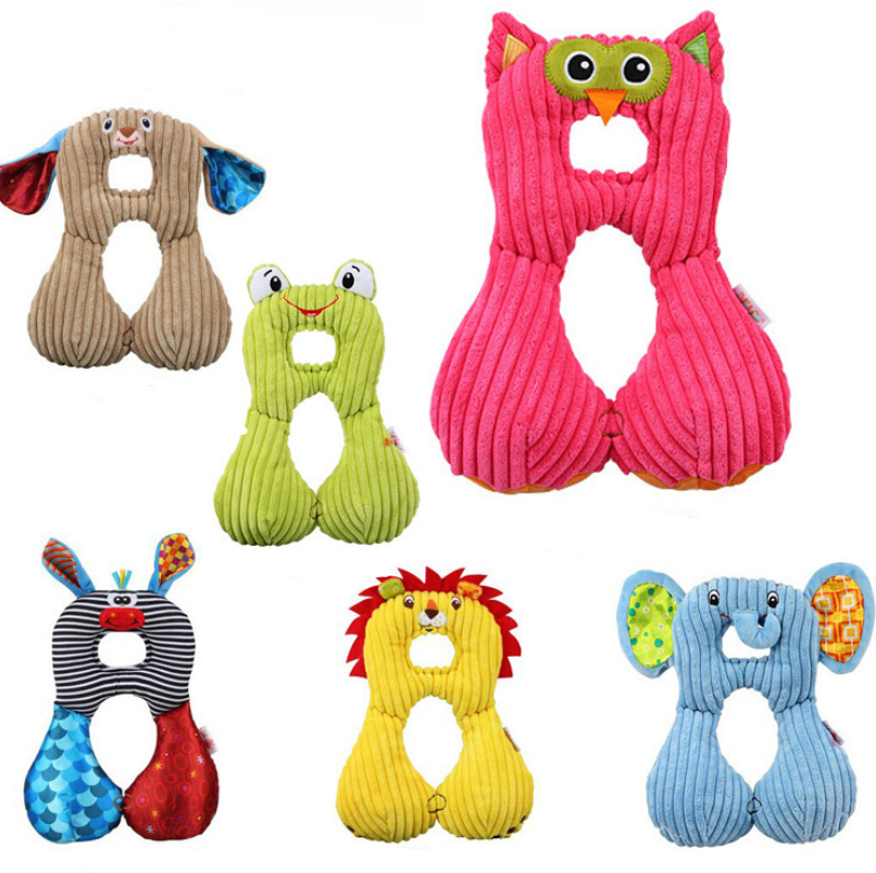 Neck pillow for children cartoon animal U-shaped neck pillow Baby car seat cushion pillow - Minihomy