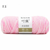 8 Strands Of Gradient Milk Cotton Wool Hand-knitted Medium Thick