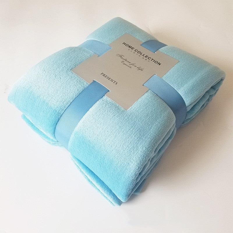 Pure Color Fleece Blanket Travel Blanket: Cozy Comfort Wherever You Go