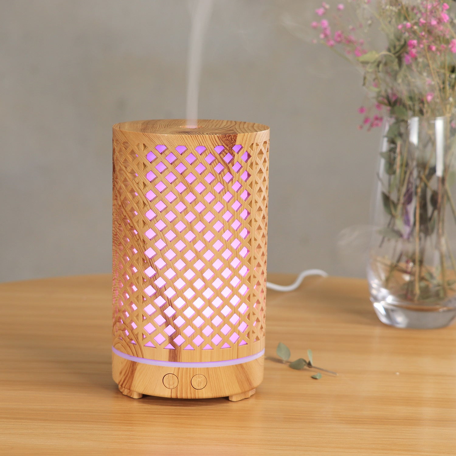 Hollow Aroma Diffuser Ultrasonic Atomizer Household Humidifier - Minihomy