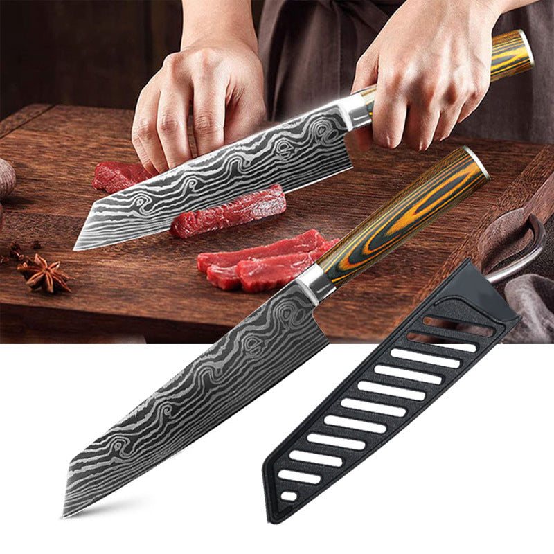 Laser Pattern Knife Fruit Knife Chef Knife Slicing Knife - Minihomy