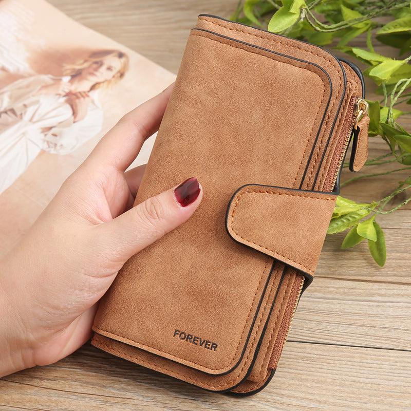 Matte PU leather multi-function wallet - Minihomy