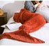 Mermaid Tail Blanket Knitted Crochet for Adult Childern Super Soft Sleeping Blankets