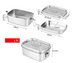 Stainless Steel Sealed Lunch Box Fresh Keeping Box Rectangular Leak Proof With Lid