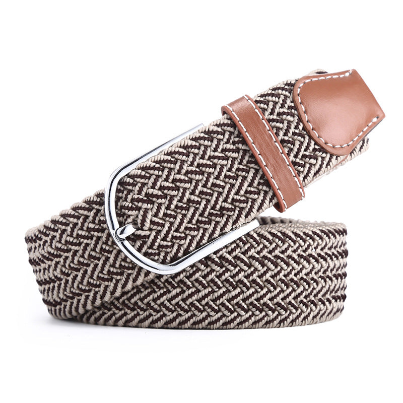 Woven Elastic Buckle  Belt