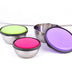 Stainless Steel Fresh-Keeping Bowl Three-Piece Fresh-Keeping Box Set