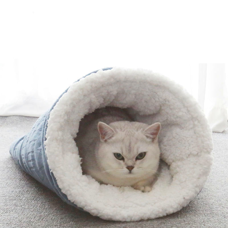 Cat Nest Christmas Plus Soft Nest Cat Sleeping Bag Cat Nest Cat Supplies Pet Four Seasons Universal Cat Mat - Minihomy