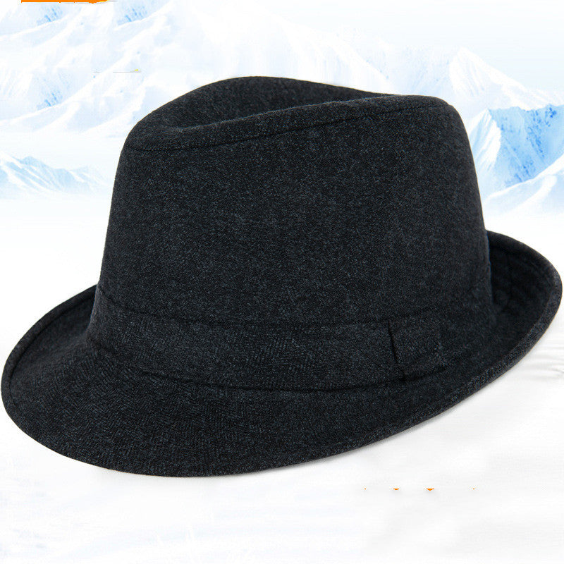 Autumn And Winter Men's Top Hat Woolen Hats