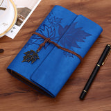 Strap Retro Hand Ledger Discoloration imitation leather Leaf Book