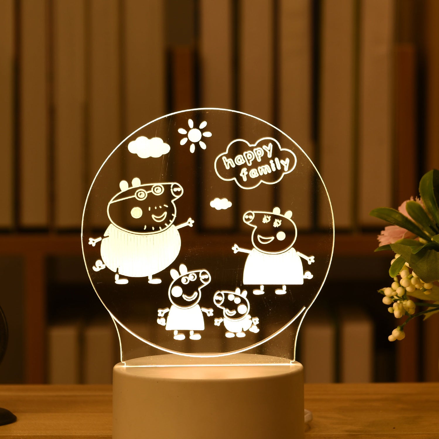 Bedroom Atmosphere Lamp Cartoon 3D Night Light - Minihomy