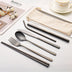 7-piece Set Of Creative Titanium-plated Environmentally Friendly Portable Tableware - Minihomy