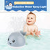 Baby Cute Cartoon Whale Floating Spraying Water Bath Toys With Light Music LED Light Baby Toys - Minihomy