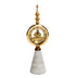 Model Room Bedside Metal Soft Decoration American Retro Silent Marble Clock Home Decoration Ornaments