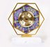 Modern Model Room Marble Light Luxury Clock Ornaments Brass Painted Alarm Clock Bedside Table Small Accessories Creative Desk Clock - Minihomy