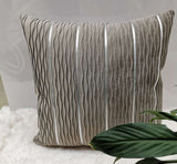 Simple Luxury Striped Velvet Pillow Cover for Sofa Flannel Velvet Sofa Cushion Cover