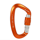 Outdoor Professional Rock Climbing Main Lock Carabiner Small D-shaped Main Lock Outdoor Quick-hanging Buckle Safety Buckle Rock Climbing Equipment