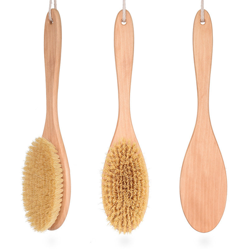 Plant Hemp Fiber Wool Log Massage Body Brush