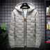 Men's Jacket Short Warm Hooded Cotton Jacket Men - Minihomy