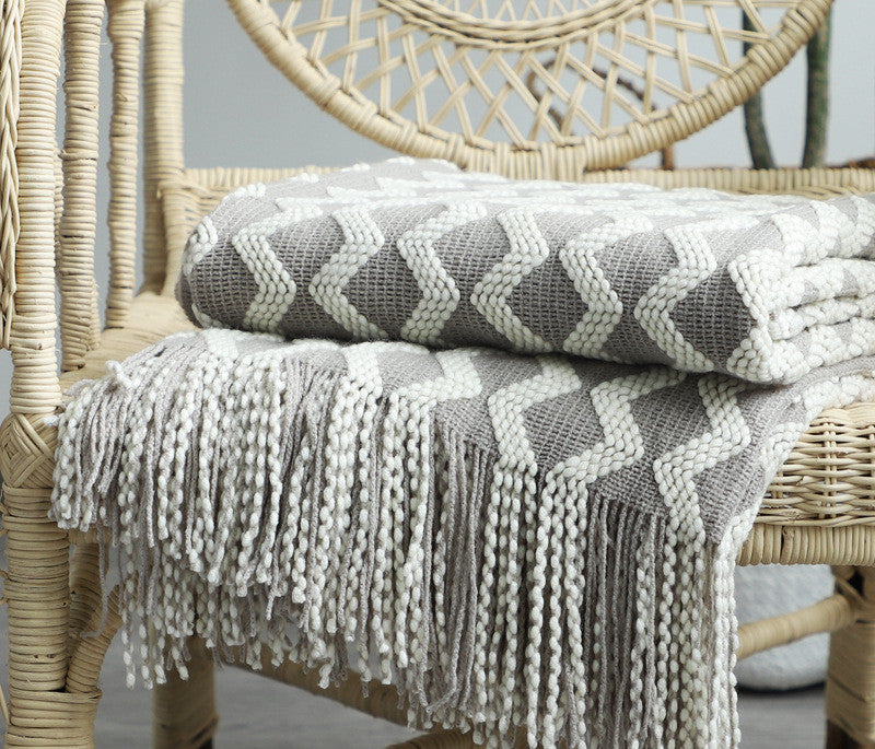 Nordic Knitted Decorative Sofa Blanket - Minihomy